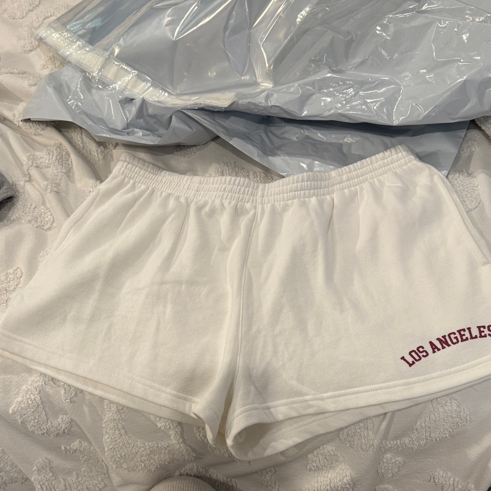 Urban Outfitters White High Waist Shorts